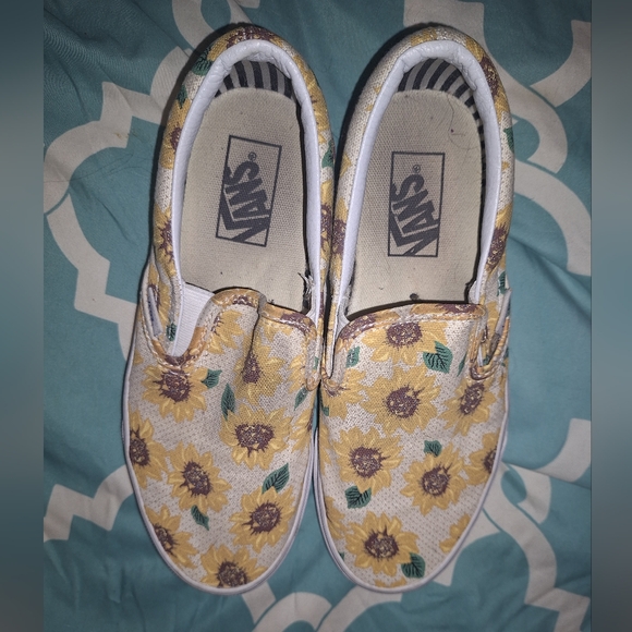 Vans Other - Vans Sunflower Slip-On Shoes - Yellow
